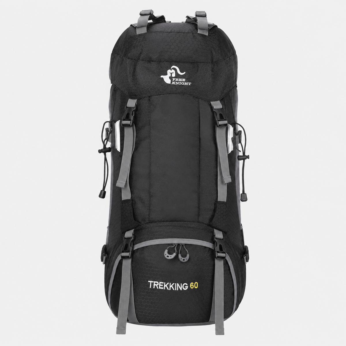 Hiking Camping 60L hiking backpack with rain cover trekking pack