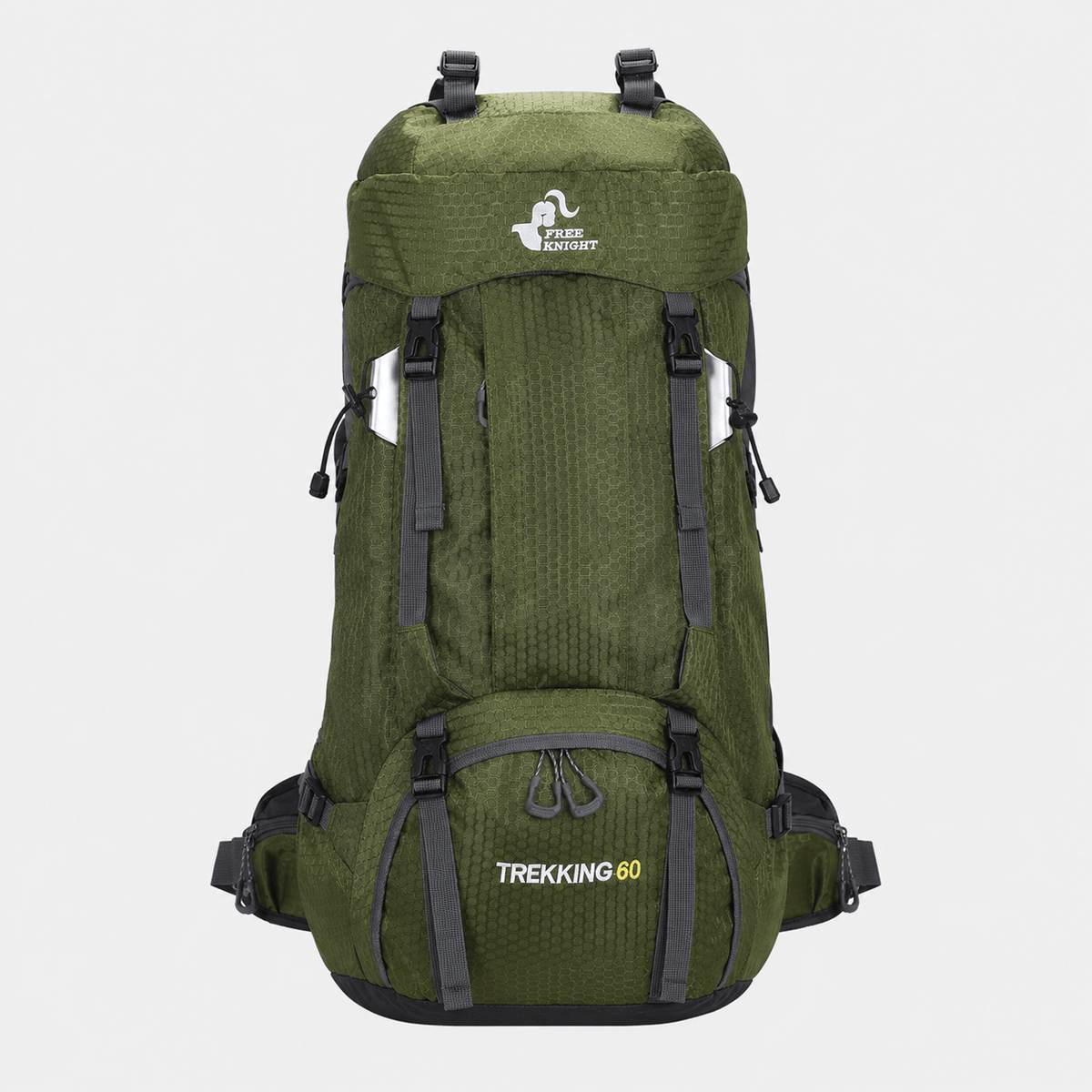 Hiking Camping 60L hiking backpack with rain cover trekking pack