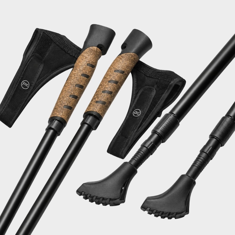 Hiking Camping adjustable nordic walking poles telescopic hiking sticks set