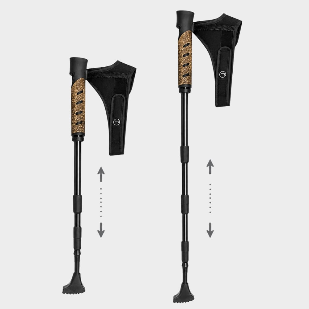 Hiking Camping adjustable nordic walking poles telescopic hiking sticks set