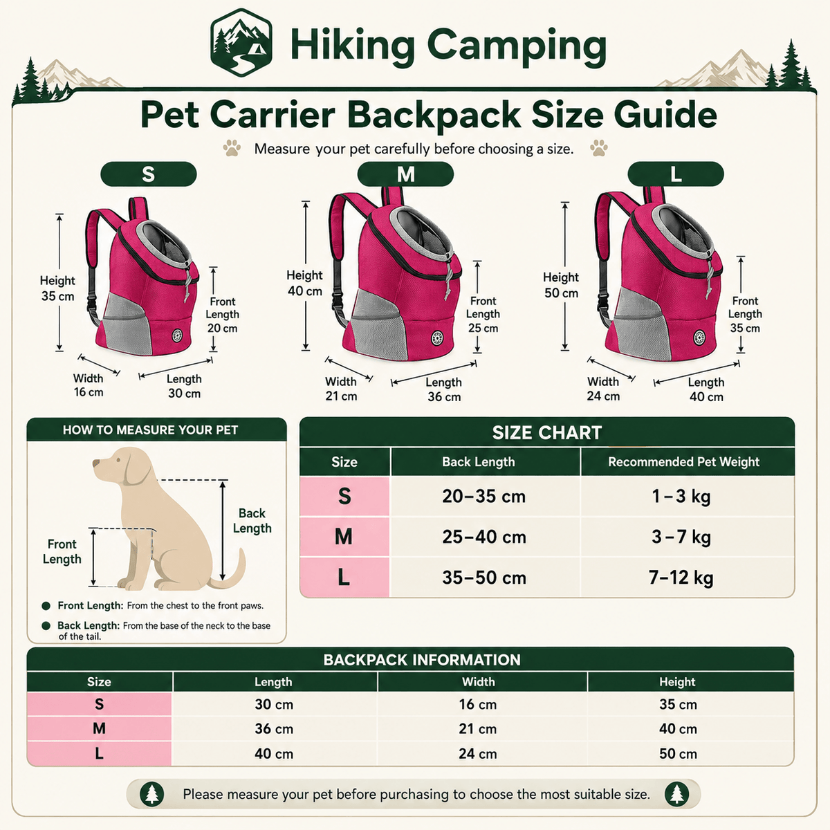 Hiking Camping breathable dog carrier backpack for small dogs hiking