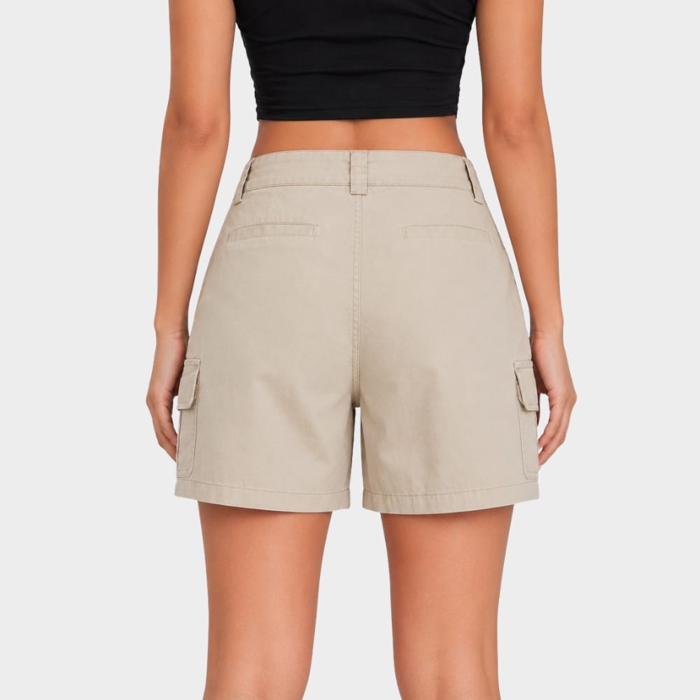 Hiking Camping Clothing Polyester Cargo Mid Waist