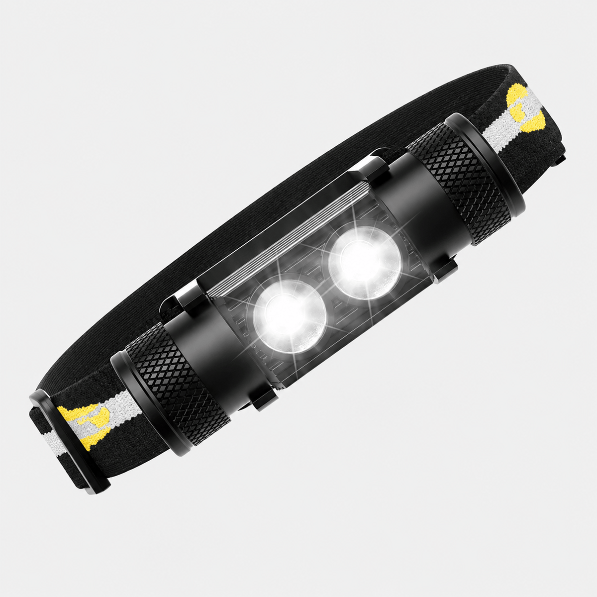 Hiking Camping dual LED rechargeable headlamp high lumen waterproof headlight