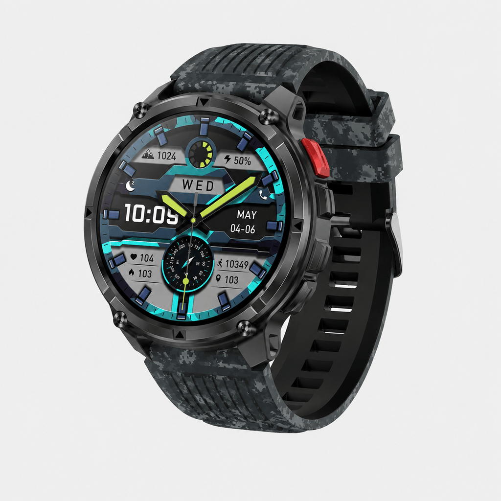 Hiking Camping GPS outdoor smartwatch with compass long battery waterproof