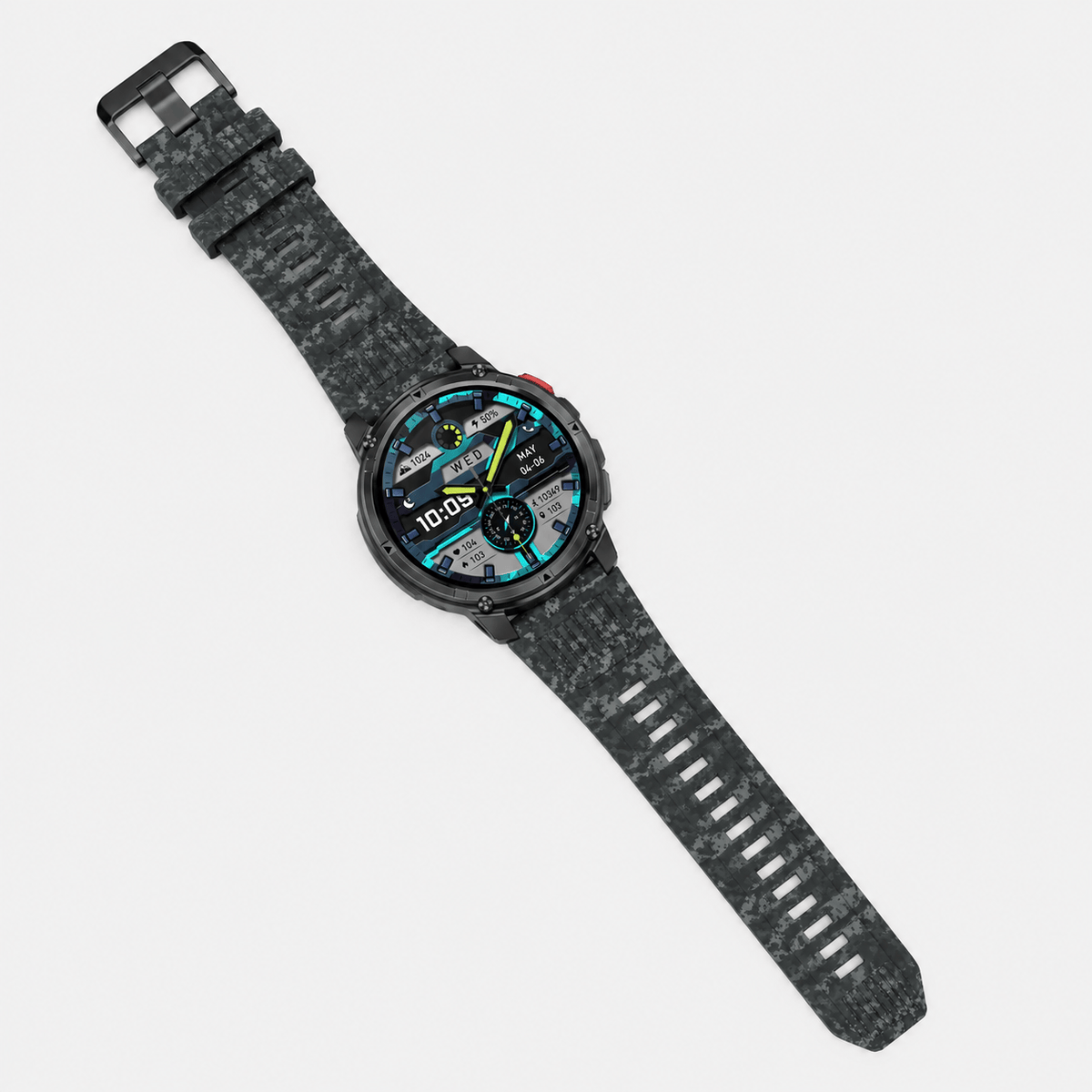 Hiking Camping GPS outdoor smartwatch with compass long battery waterproof