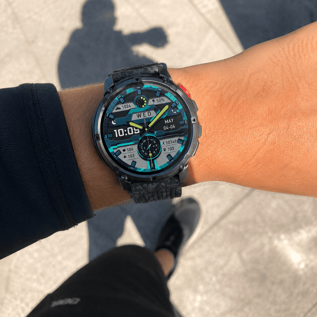 Hiking Camping GPS outdoor smartwatch with compass long battery waterproof