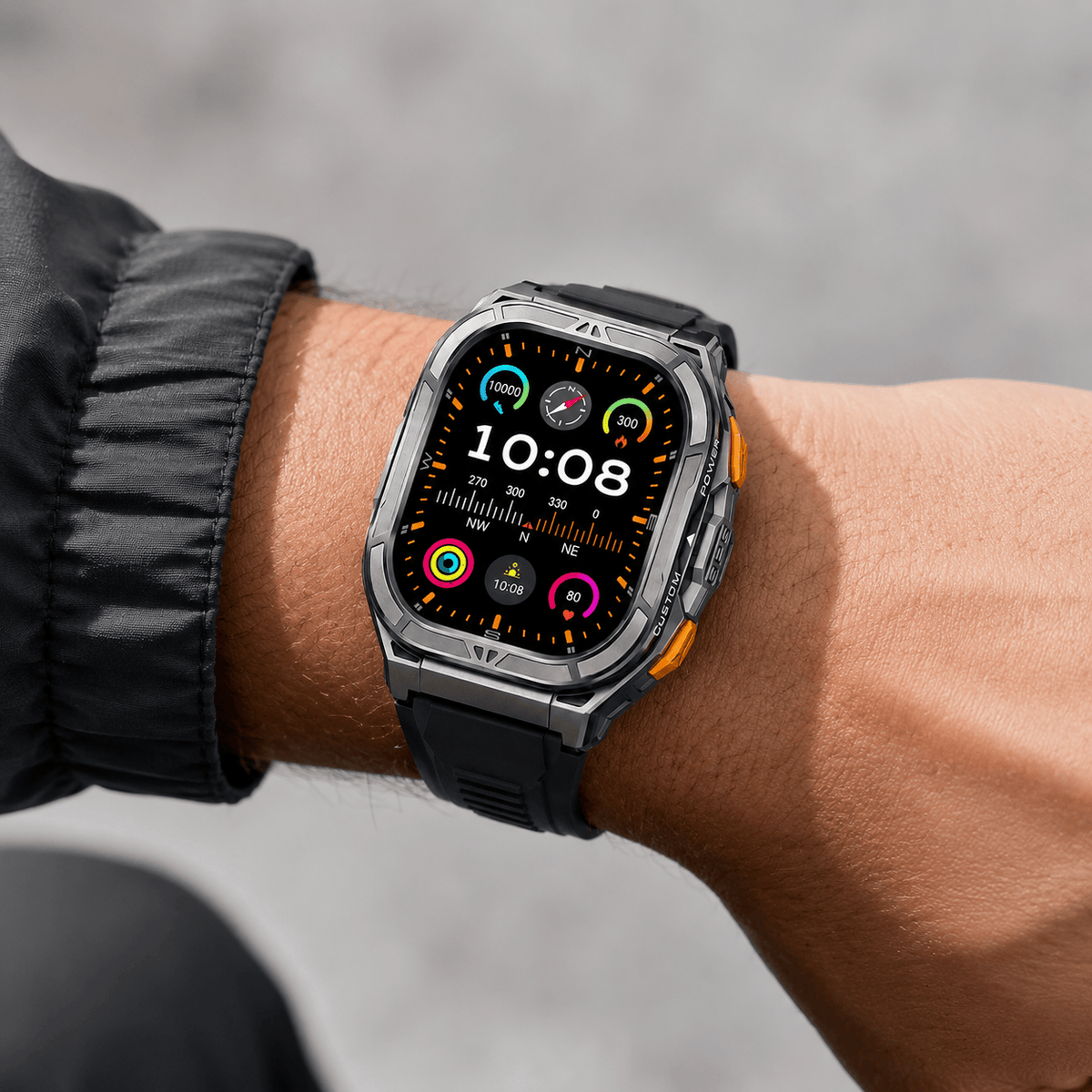 Hiking Camping GPS running smartwatch AMOLED waterproof sports watch