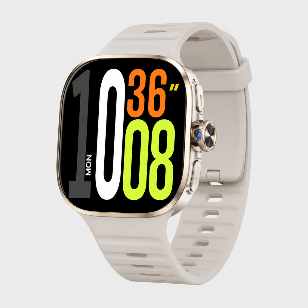 Hiking Camping GPS smartwatch with rotating camera Android fitness watch