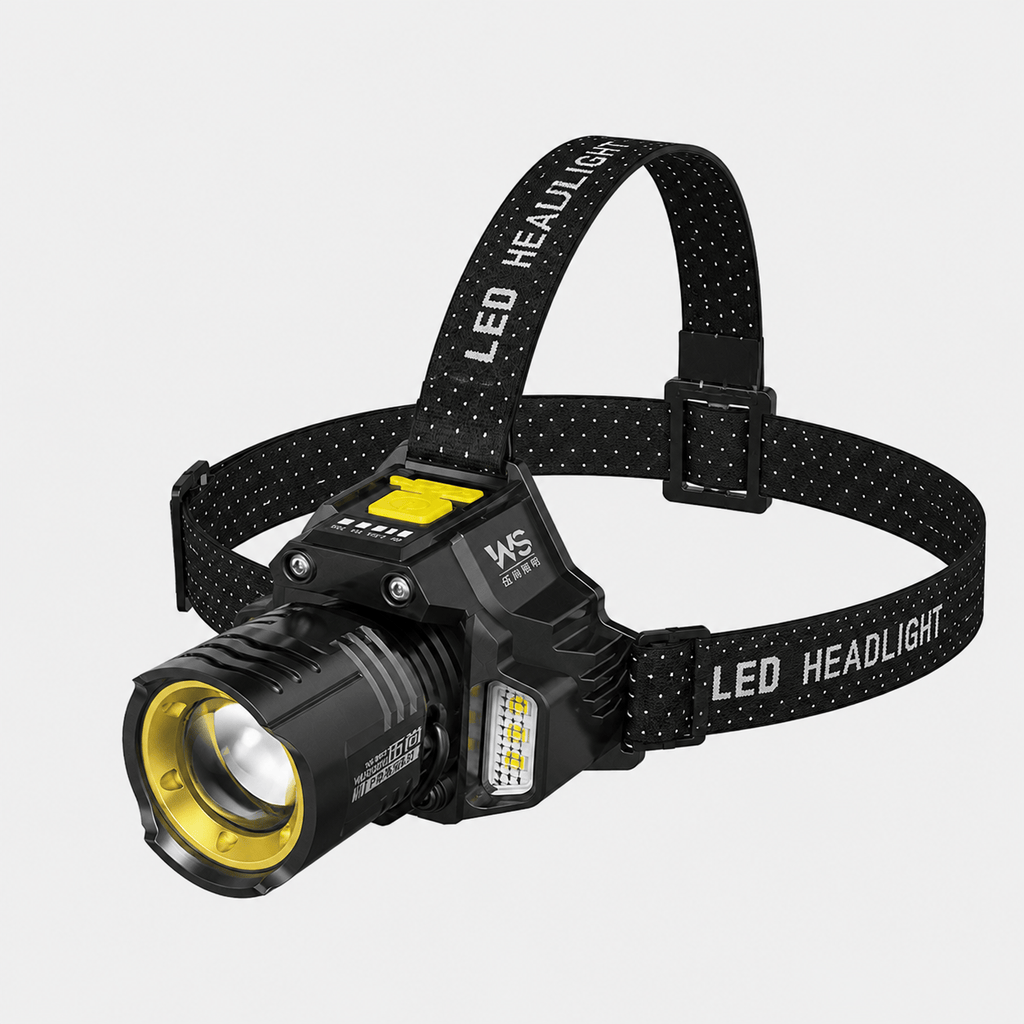 Hiking Camping high power rechargeable headlamp with motion sensor
