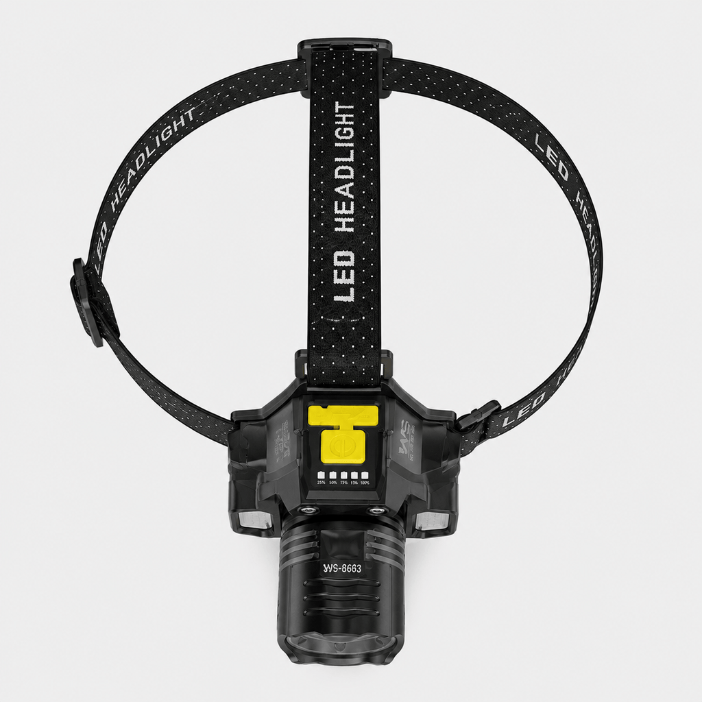 Hiking Camping high power rechargeable headlamp with motion sensor