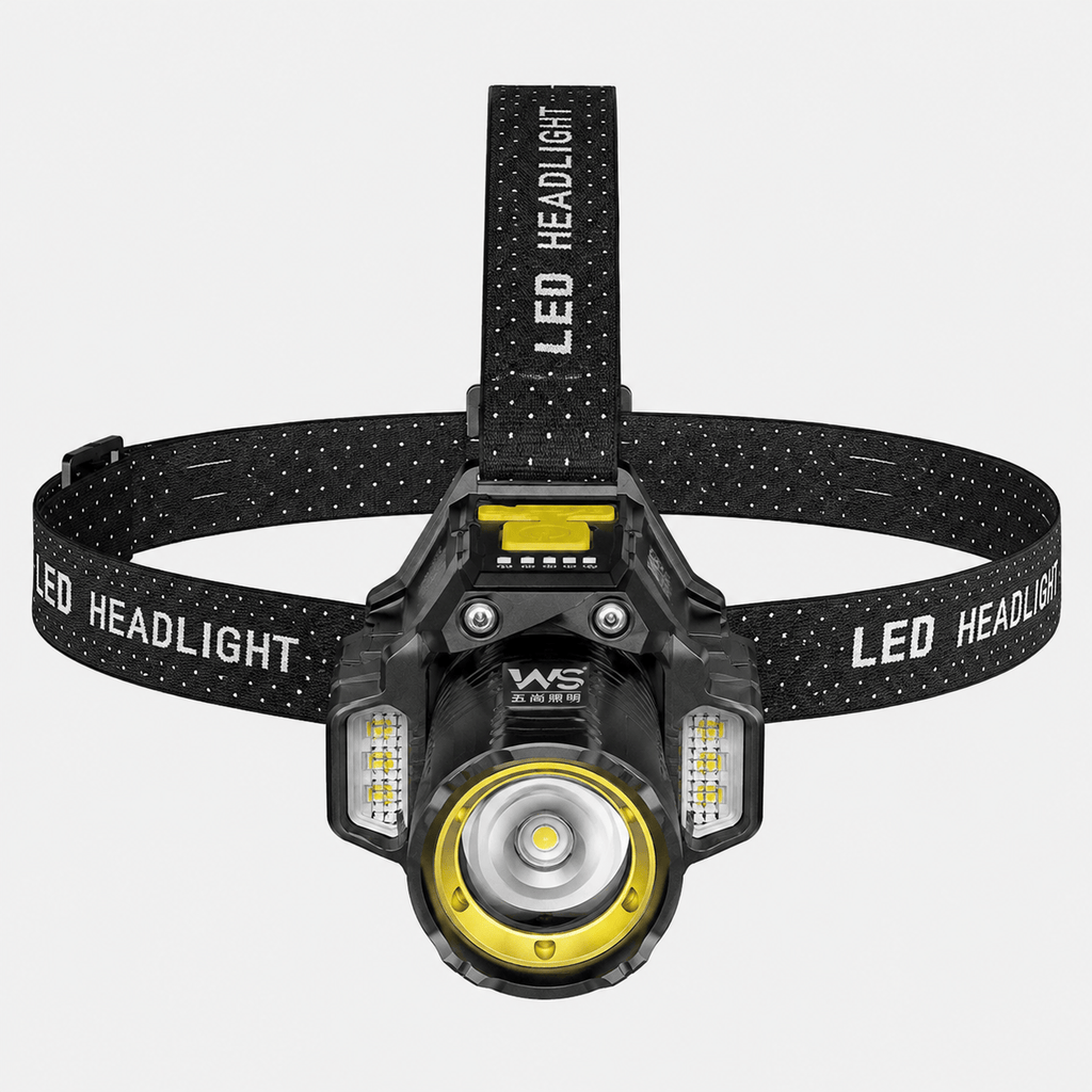 Hiking Camping high power rechargeable headlamp with motion sensor
