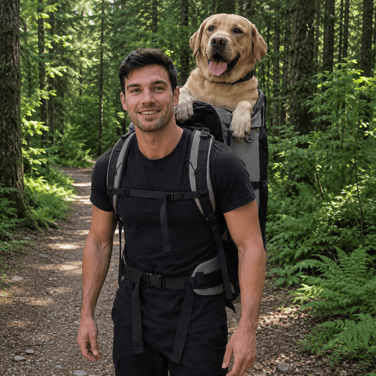 Hiking Camping large dog hiking carrier backpack breathable outdoor