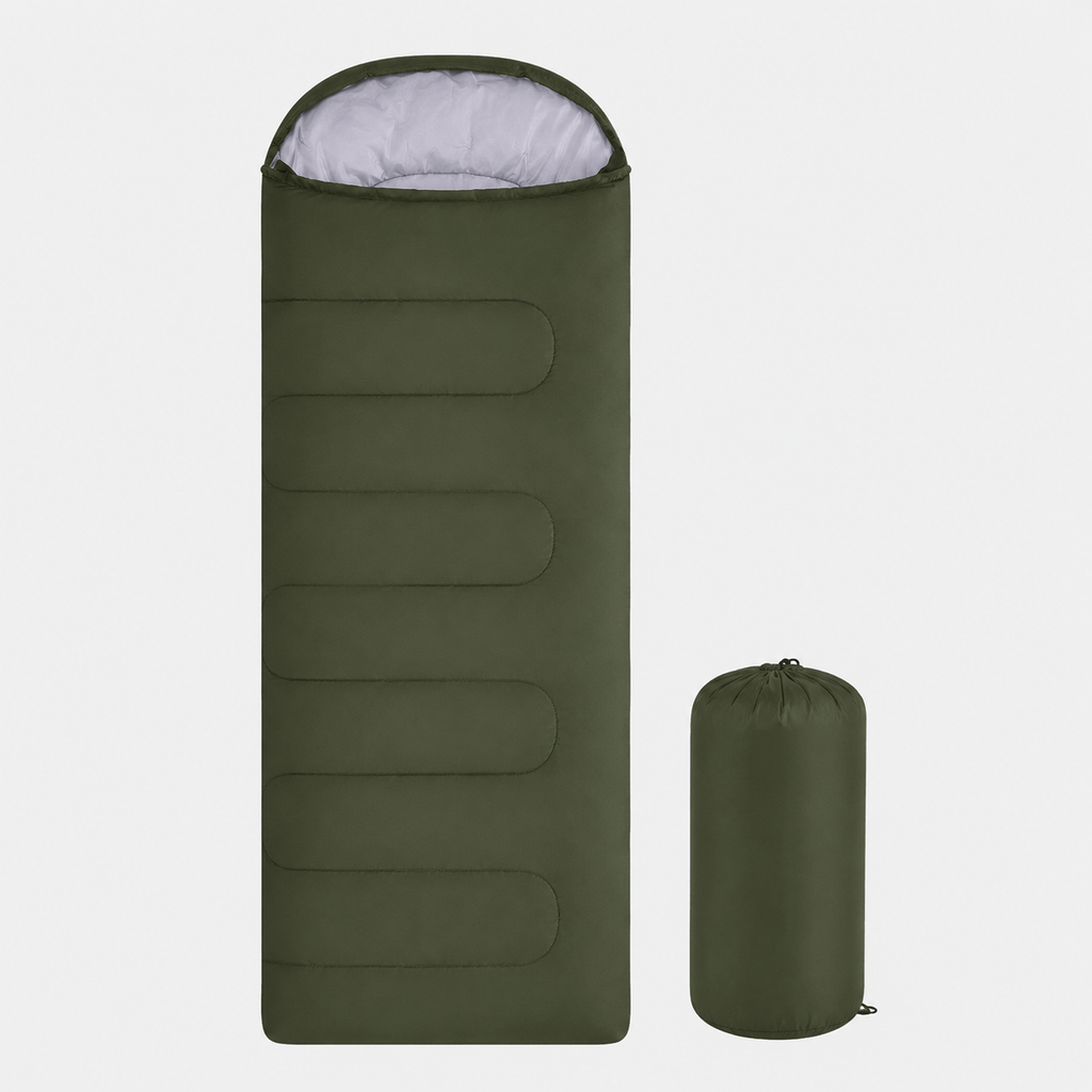 Hiking Camping lightweight 4 season sleeping bag envelope backpacking outdoor