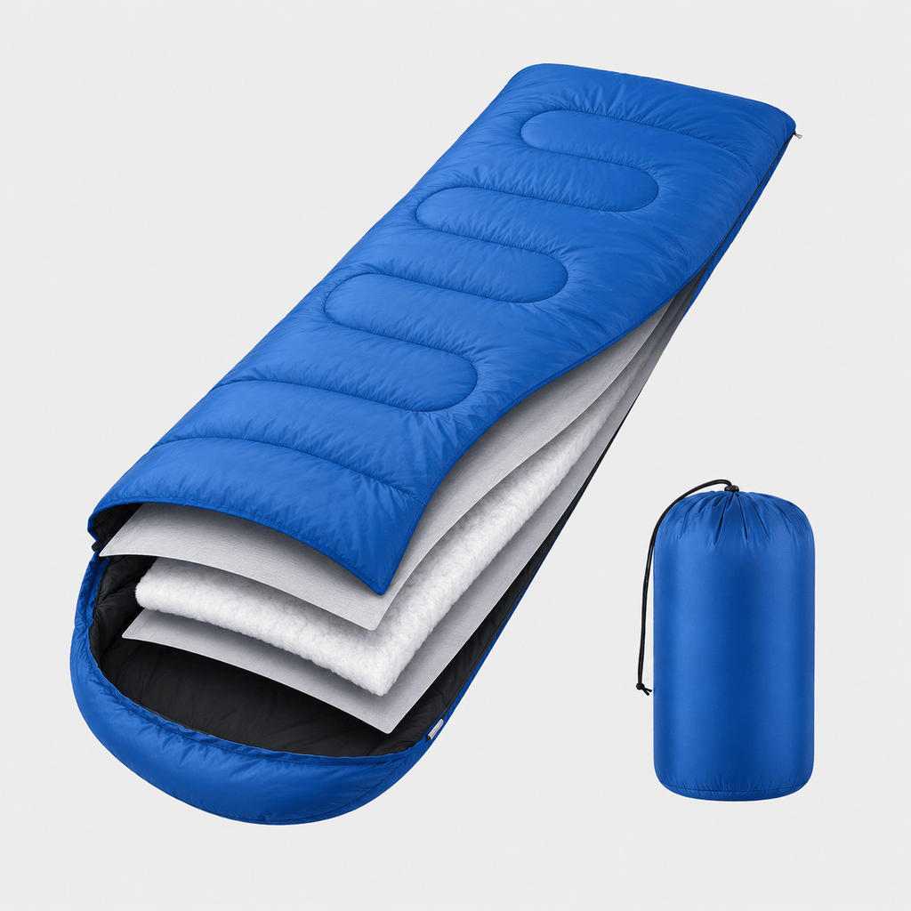 Hiking Camping lightweight envelope sleeping bag summer camping