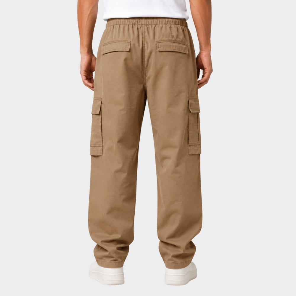 Hiking Camping lightweight quick dry hiking cargo trousers elastic waist