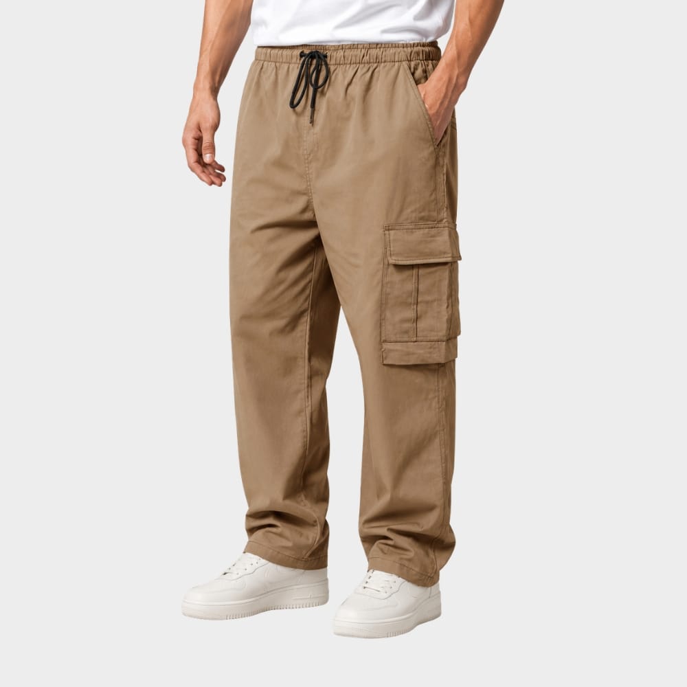 Hiking Camping lightweight quick dry hiking cargo trousers elastic waist