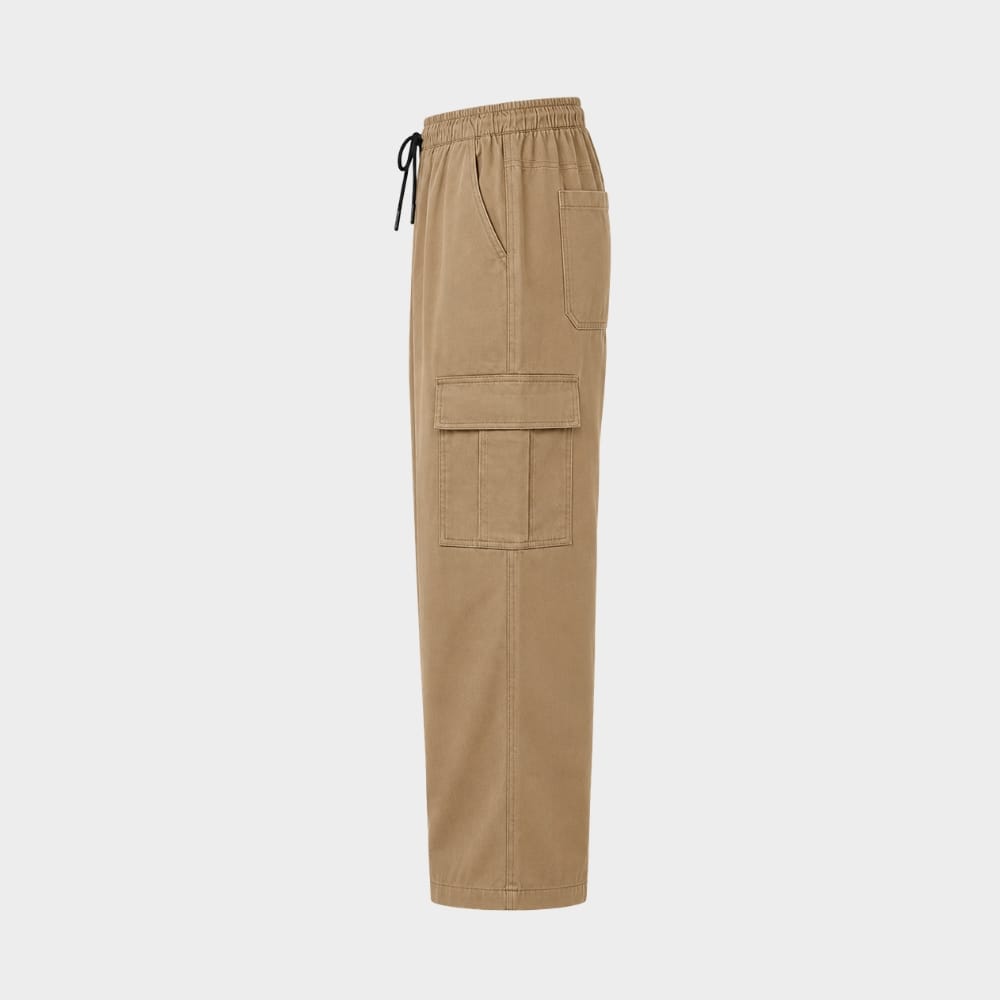 Hiking Camping lightweight quick dry hiking cargo trousers elastic waist