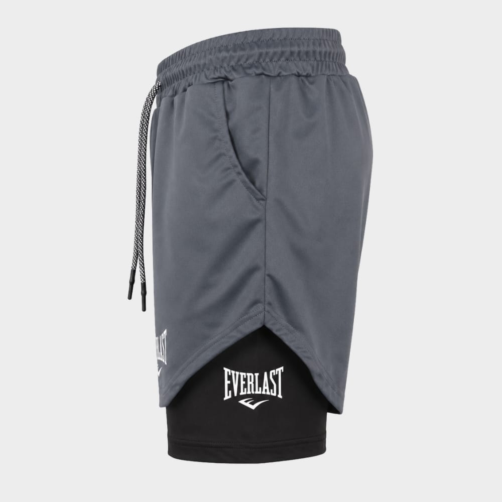 Hiking Camping mens 2 in 1 running shorts gym training double layer
