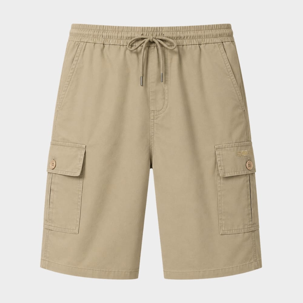 Hiking Camping mens cargo shorts knee length zipper pocket casual summer