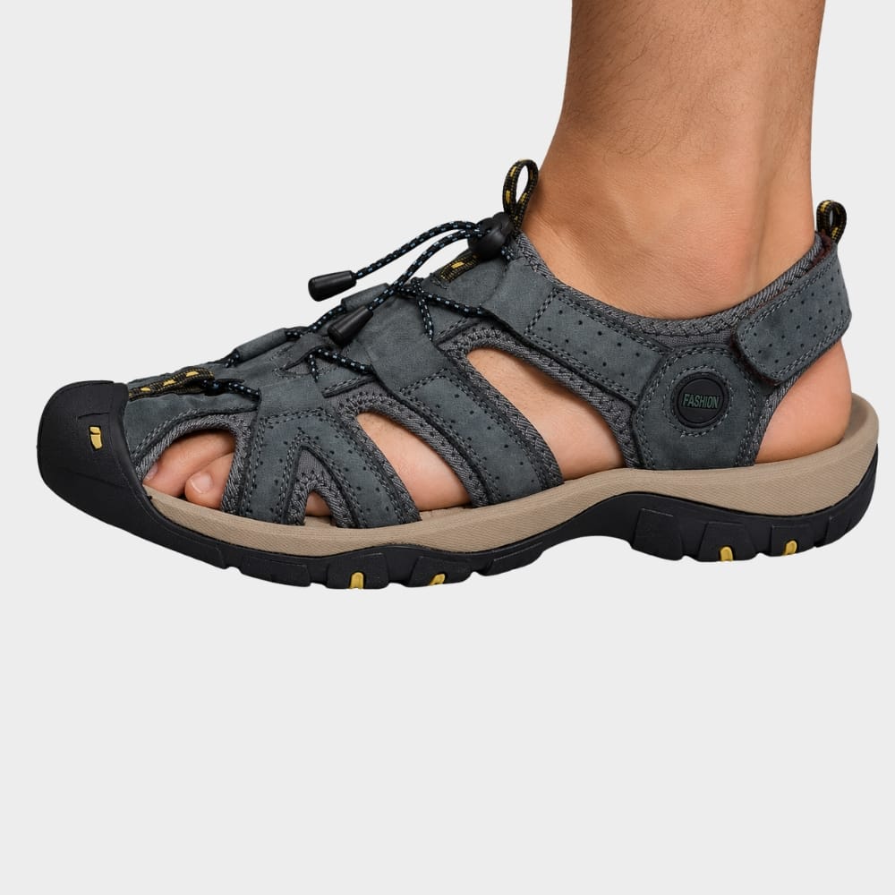 Hiking Camping mens closed toe walking sandals outdoor non slip
