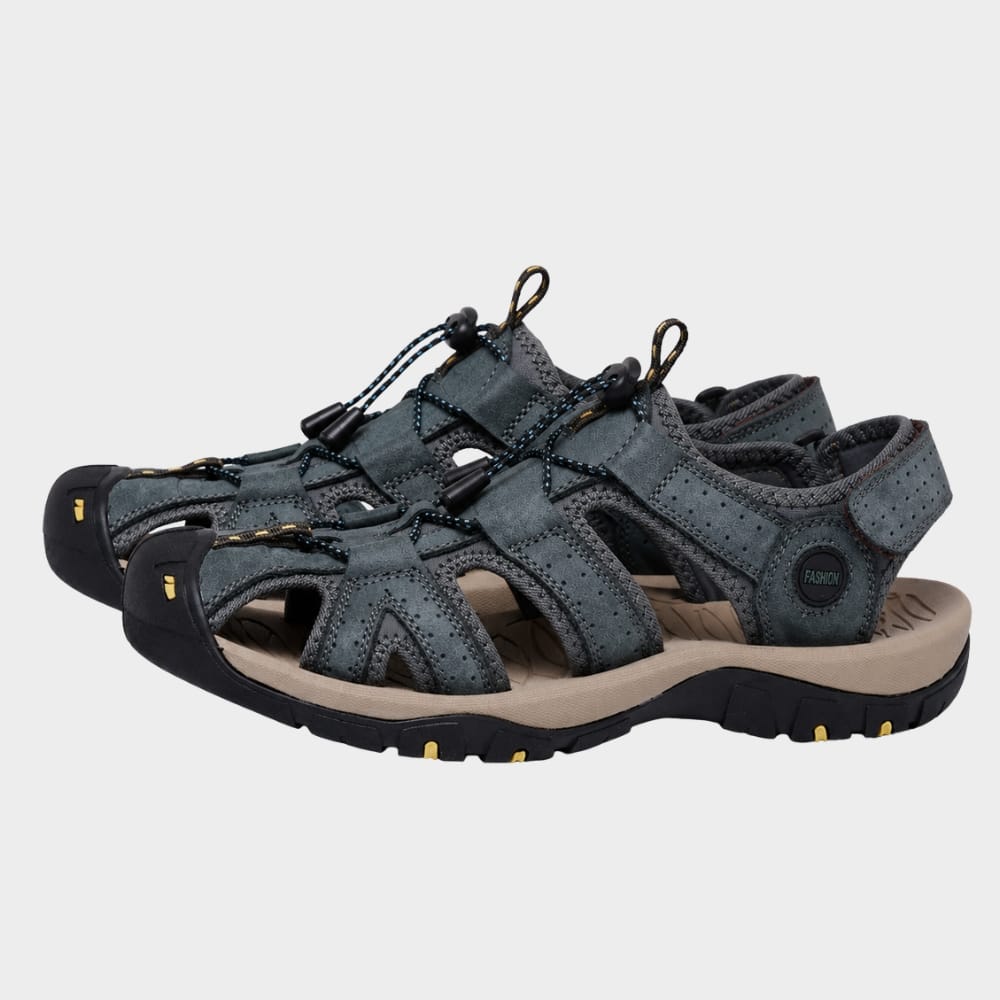 Hiking Camping mens closed toe walking sandals outdoor non slip