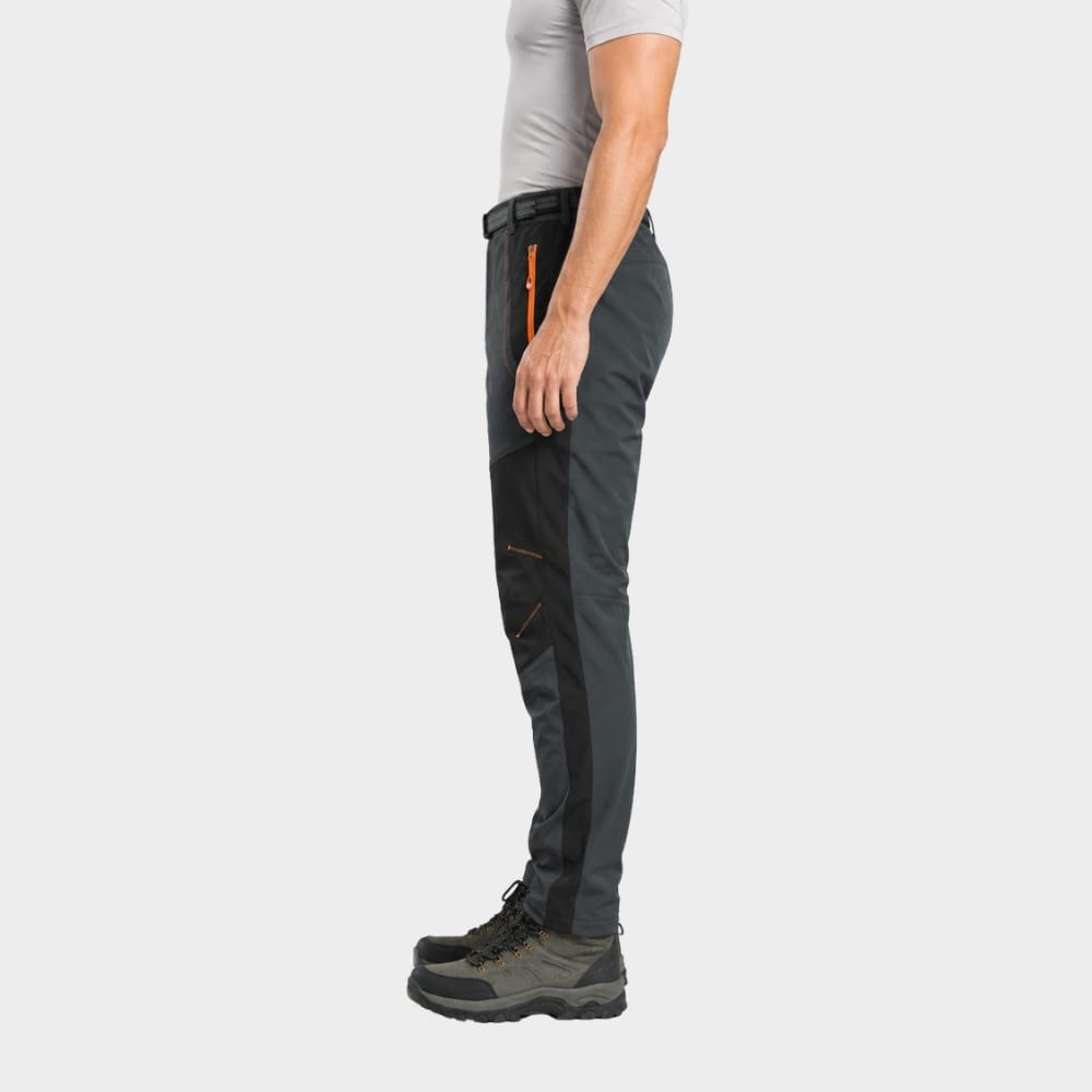 Hiking Camping mens fleece lined waterproof hiking trousers winter windproof