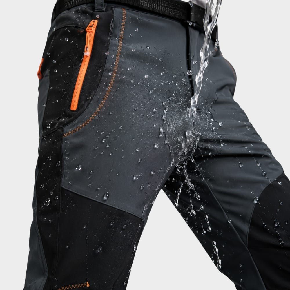 Hiking Camping mens fleece lined waterproof hiking trousers winter windproof