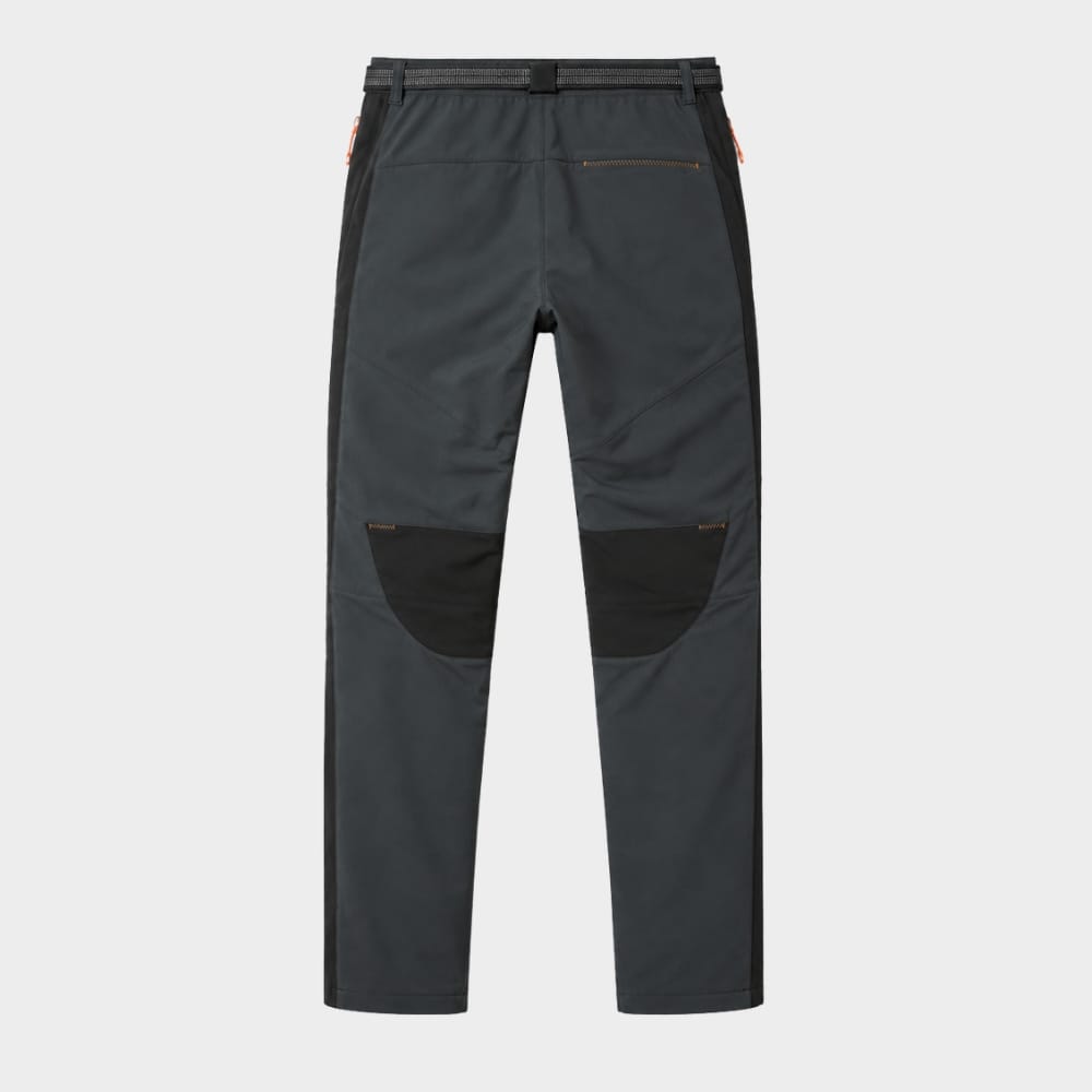 Hiking Camping mens fleece lined waterproof hiking trousers winter windproof