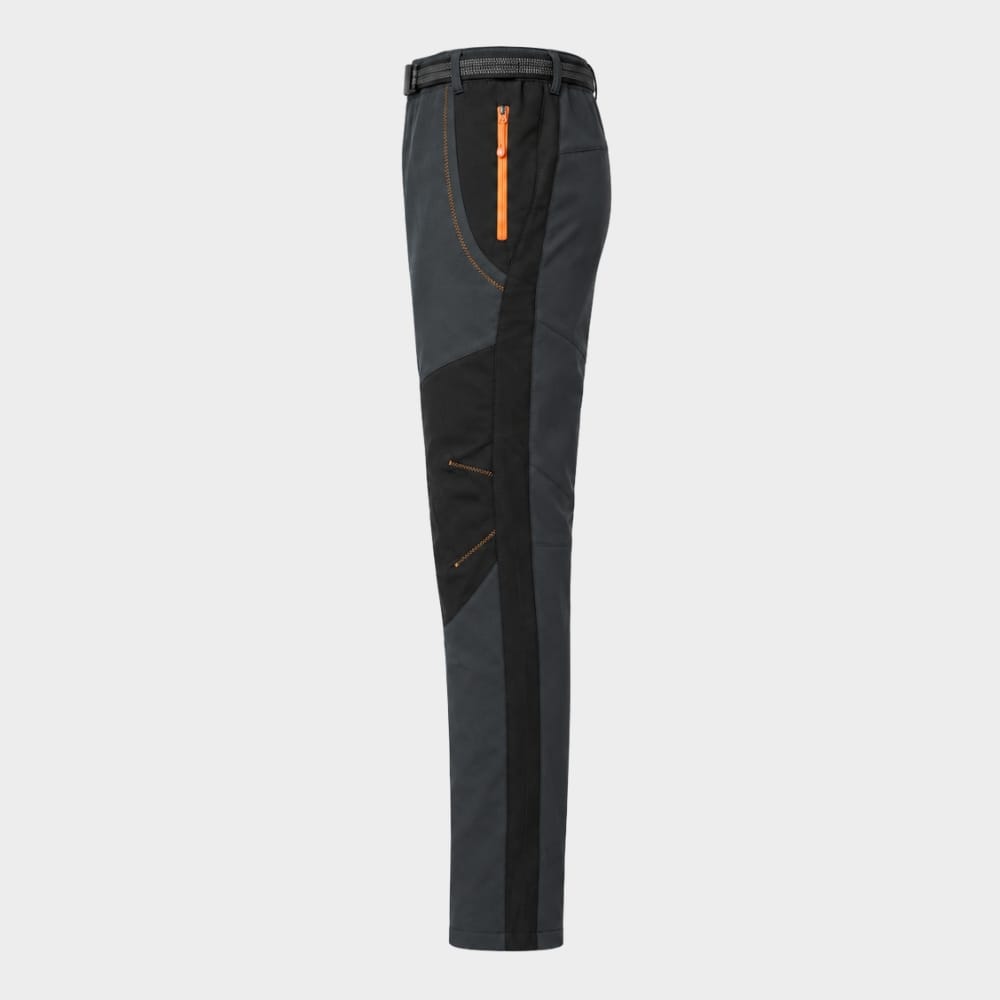Hiking Camping mens fleece lined waterproof hiking trousers winter windproof