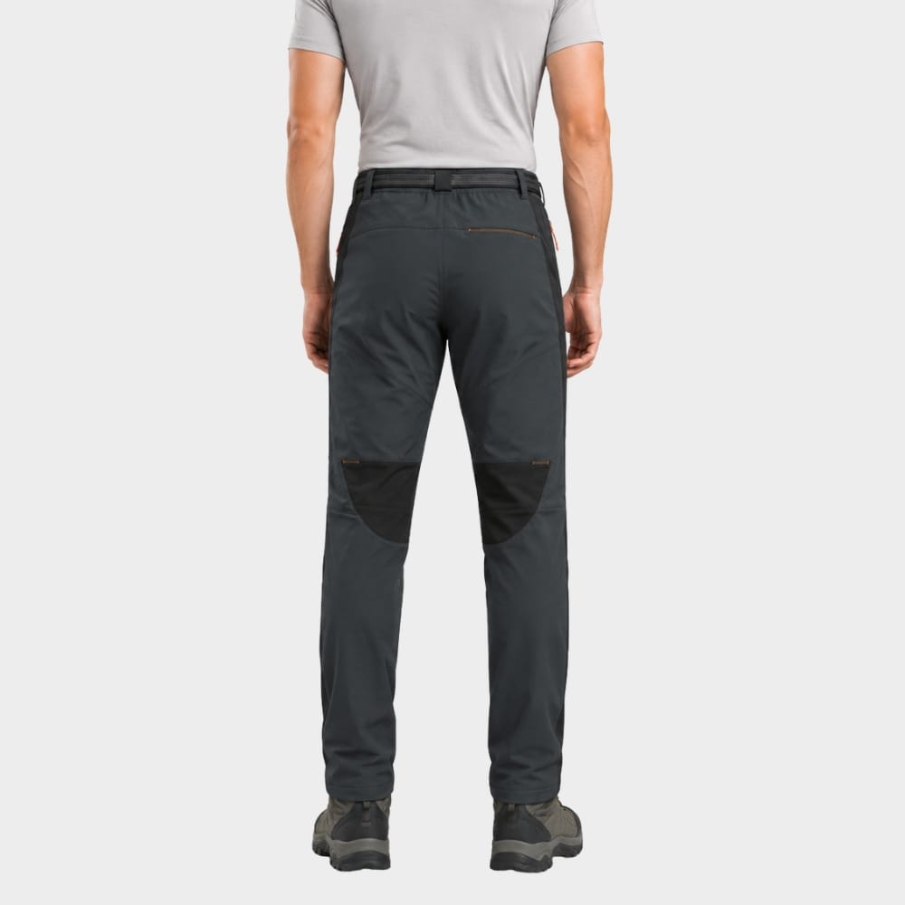Hiking Camping mens fleece lined waterproof hiking trousers winter windproof