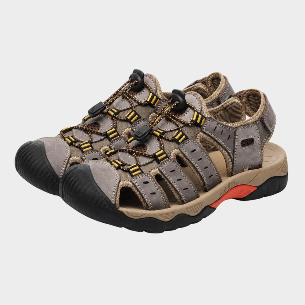 Hiking Camping mens gladiator walking sandals outdoor adjustable straps