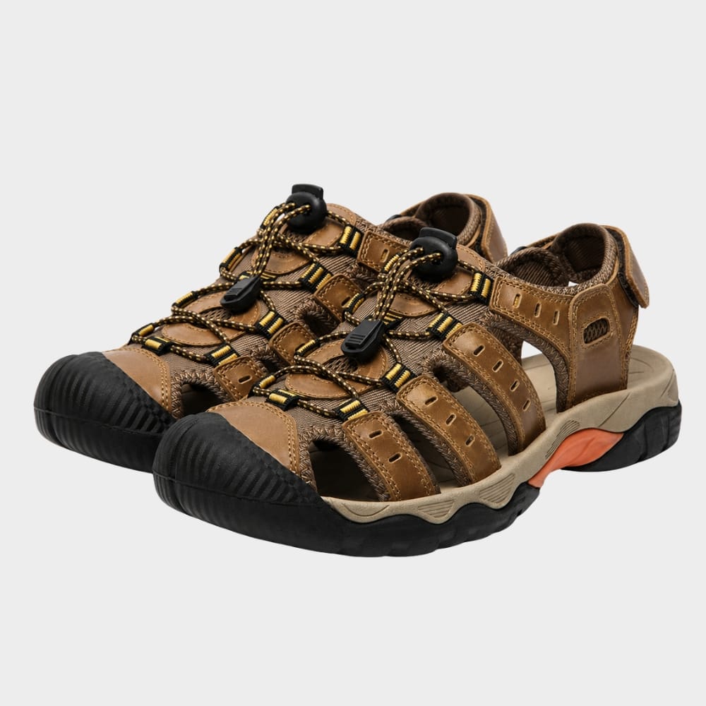Hiking Camping mens gladiator walking sandals outdoor adjustable straps