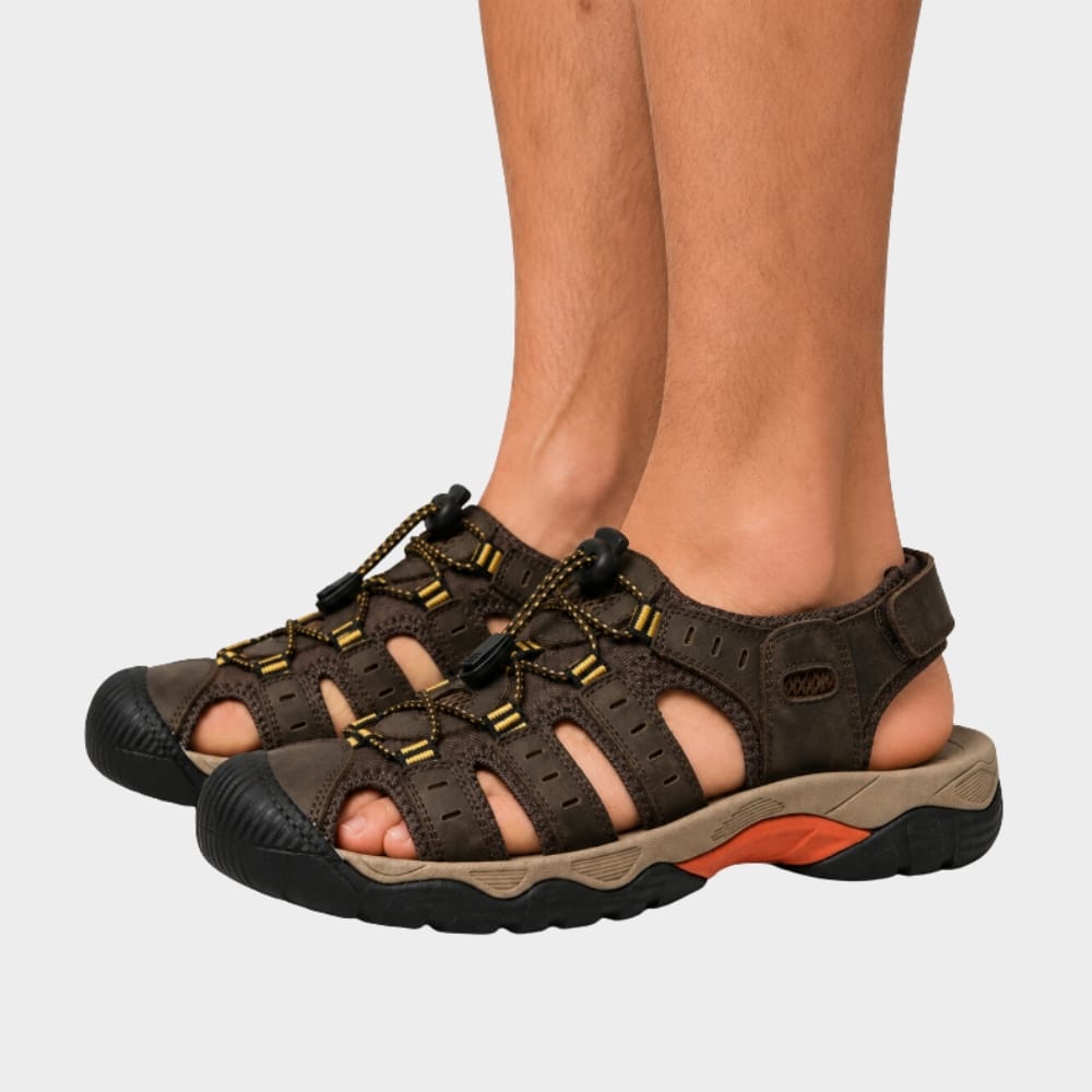 Hiking Camping mens gladiator walking sandals outdoor adjustable straps
