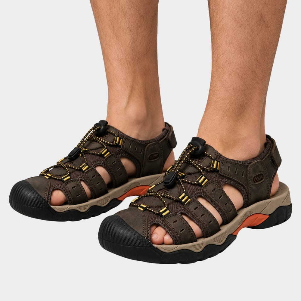 Hiking Camping mens gladiator walking sandals outdoor adjustable straps