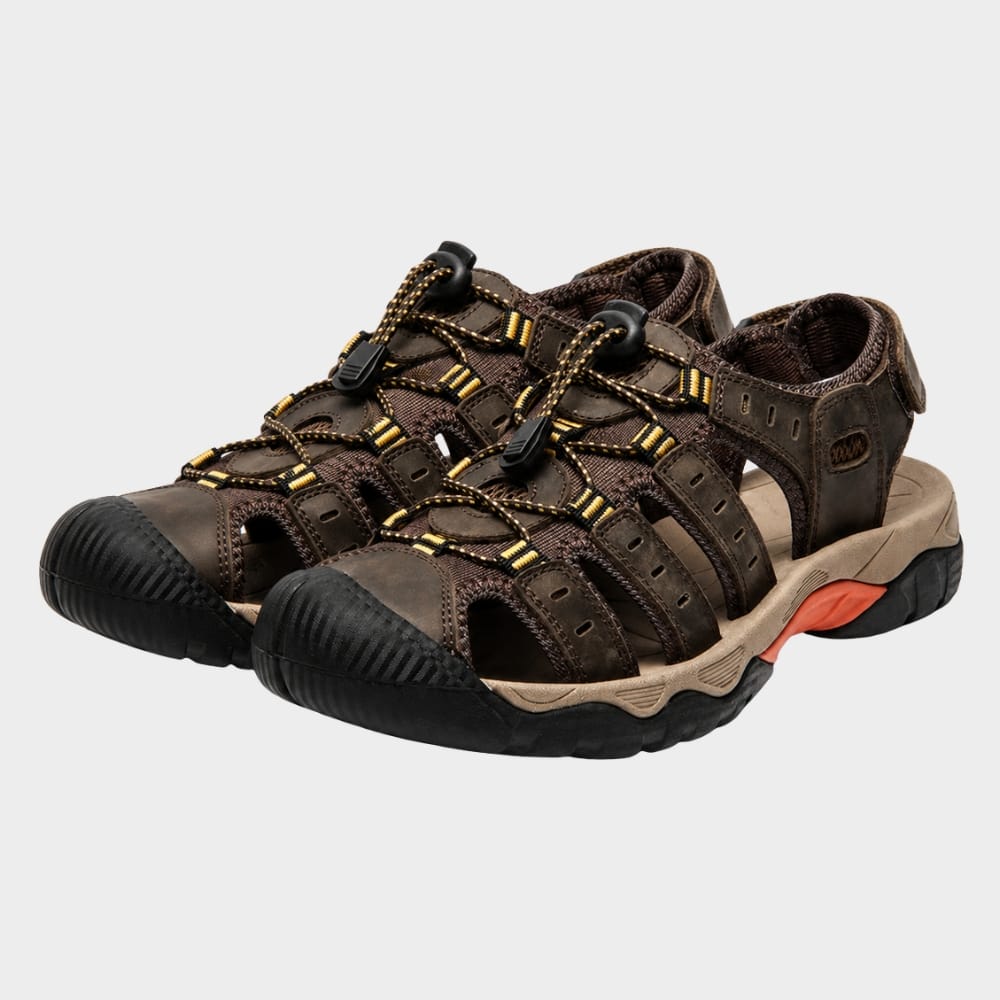 Hiking Camping mens gladiator walking sandals outdoor adjustable straps