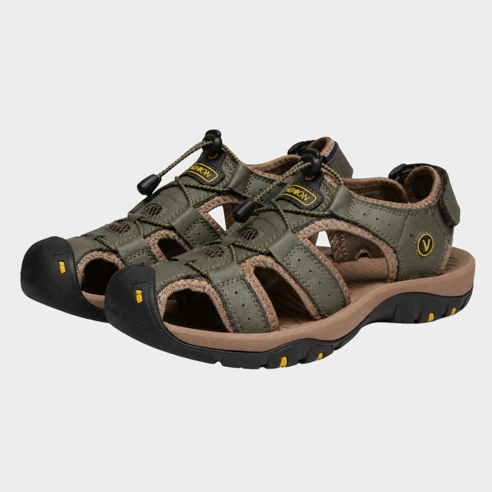 Hiking Camping mens hiking walking sandals closed toe non slip