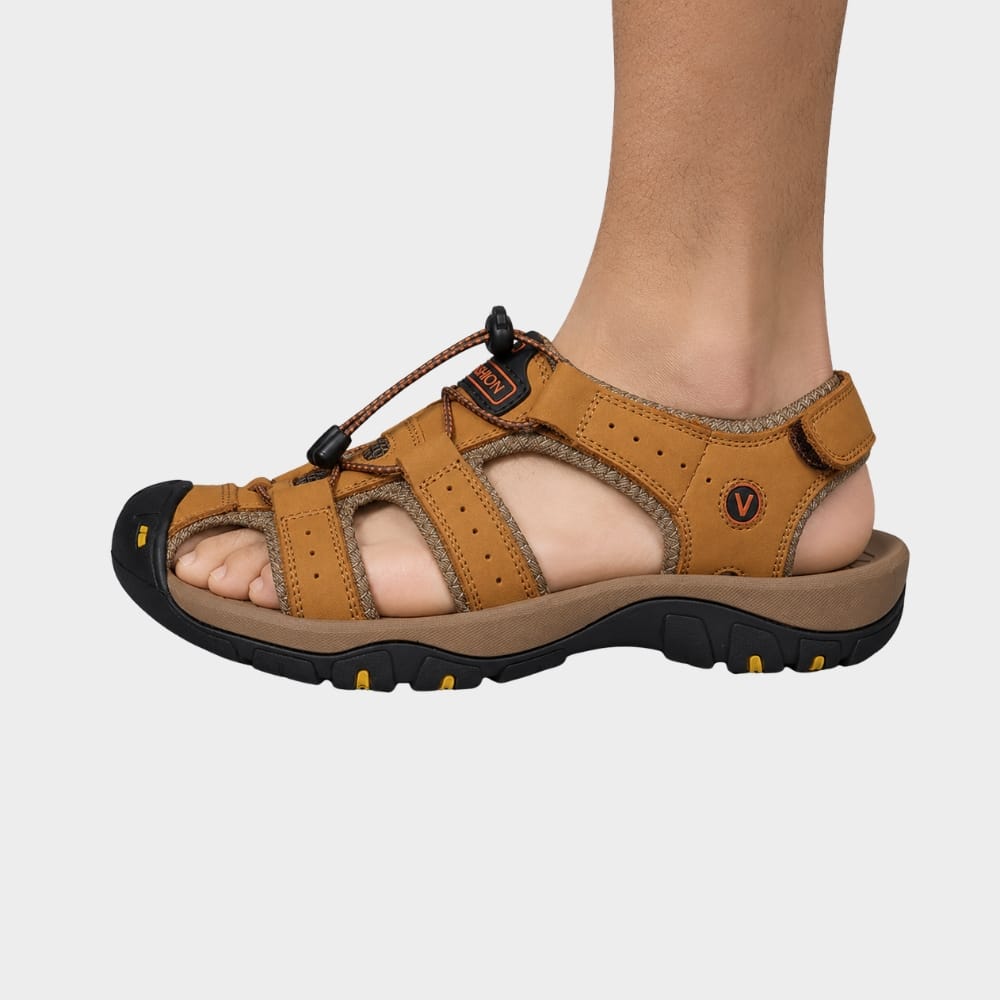 Hiking Camping mens hiking walking sandals closed toe non slip