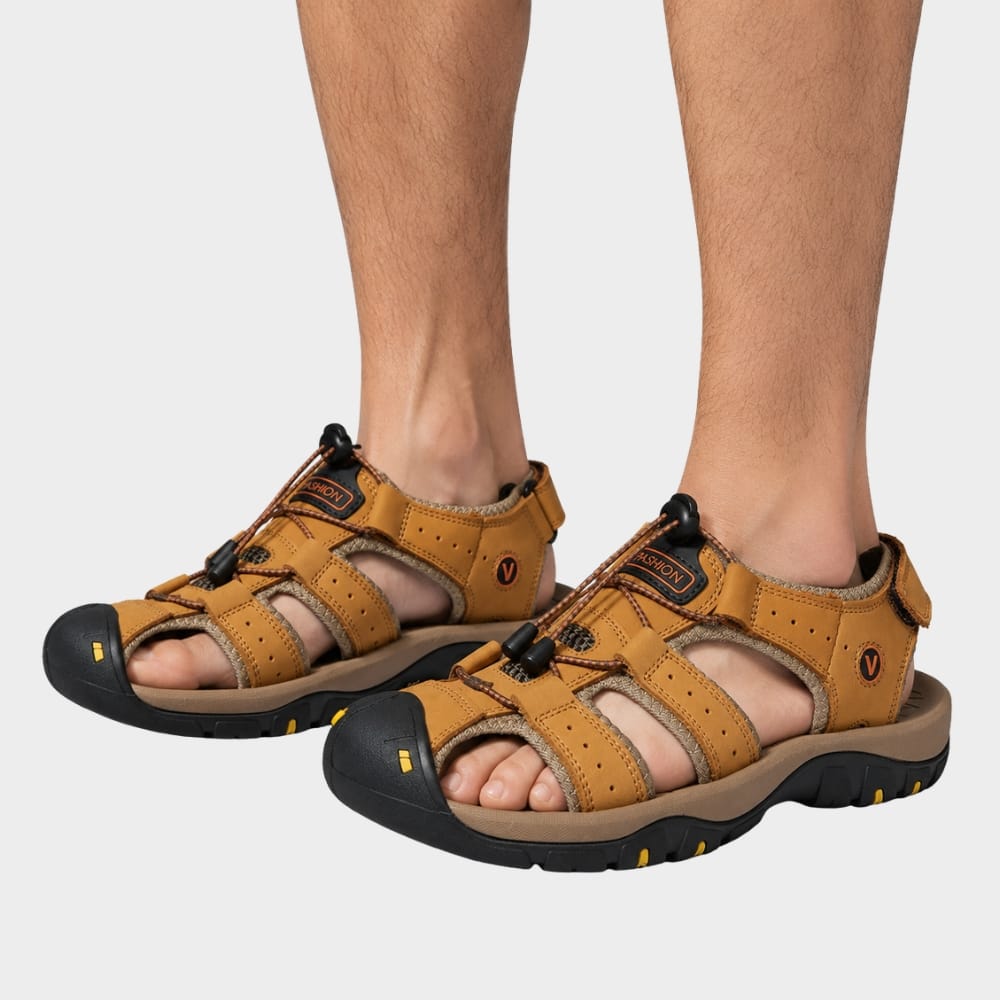 Hiking Camping mens hiking walking sandals closed toe non slip