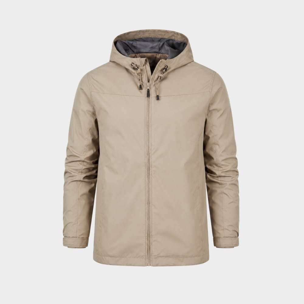Hiking Camping mens hooded outdoor rain jacket lightweight sports coat