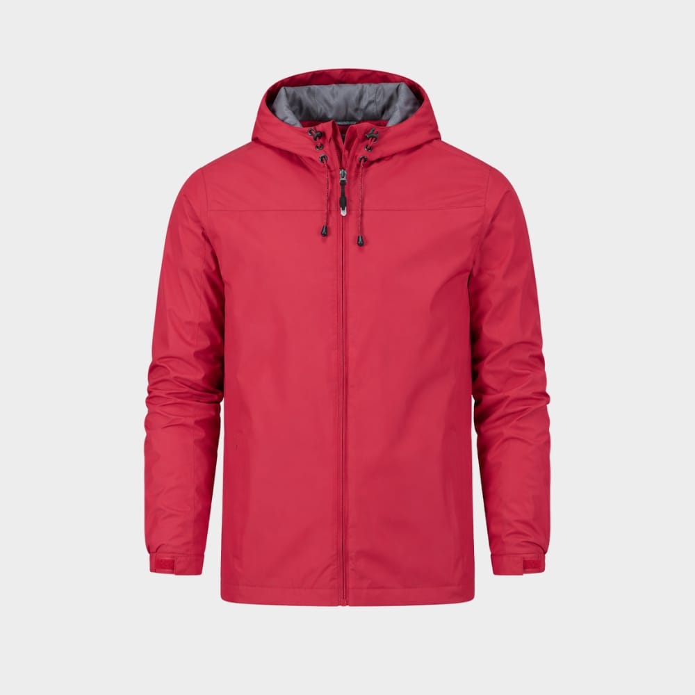 Hiking Camping mens hooded outdoor rain jacket lightweight sports coat