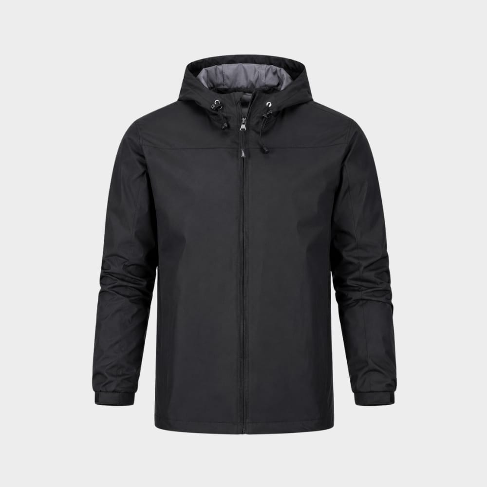 Hiking Camping mens hooded outdoor rain jacket lightweight sports coat