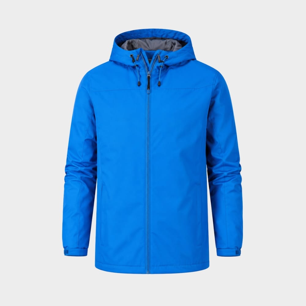 Hiking Camping mens hooded outdoor rain jacket lightweight sports coat