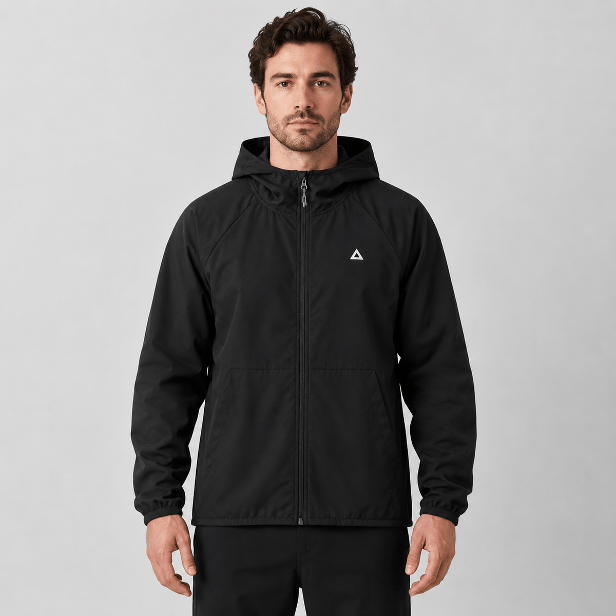 Hiking Camping mens hooded windproof outdoor jacket quick dry