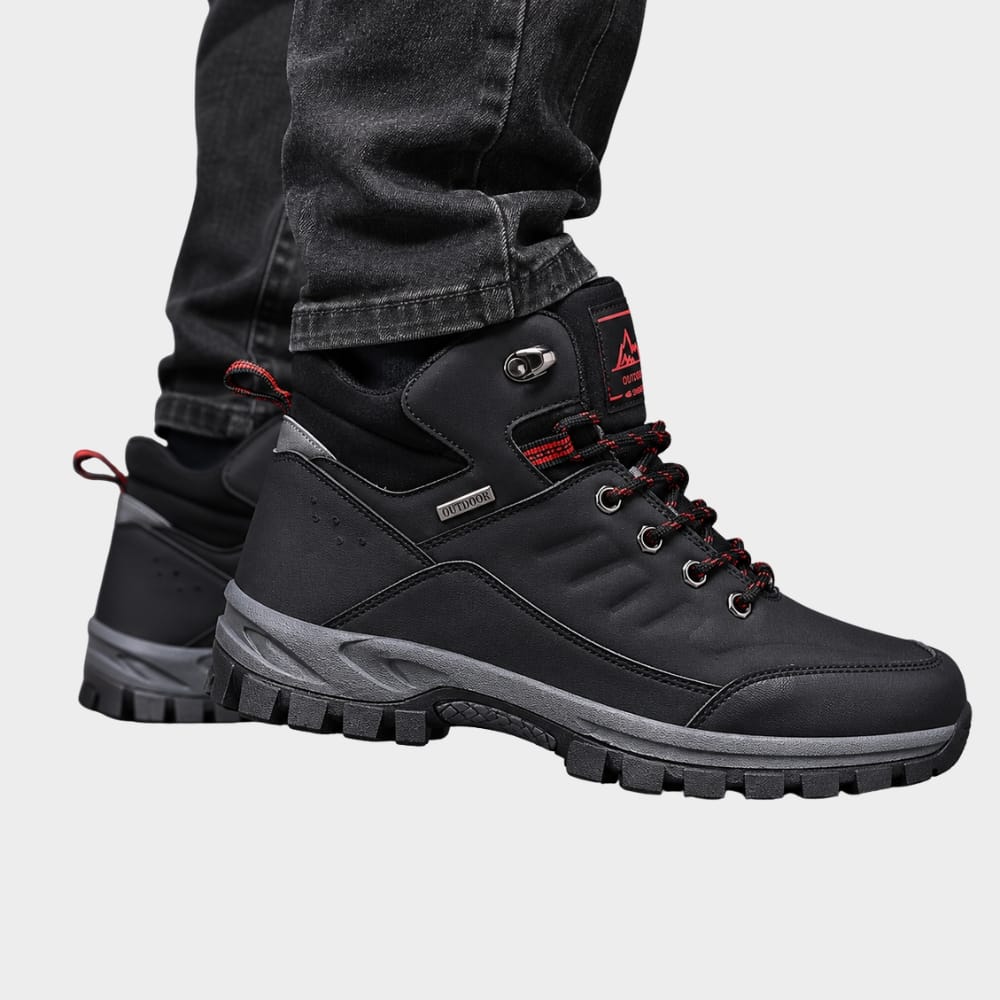 Hiking Camping mens insulated hiking boots winter high top outdoor walking