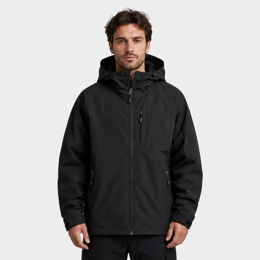 Hiking Camping mens lightweight waterproof hooded windbreaker jacket