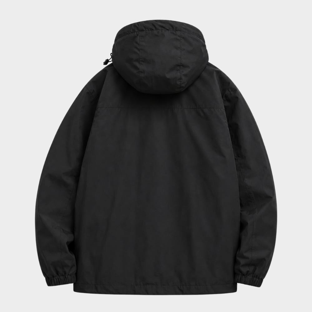 Hiking Camping mens lightweight waterproof hooded windbreaker jacket