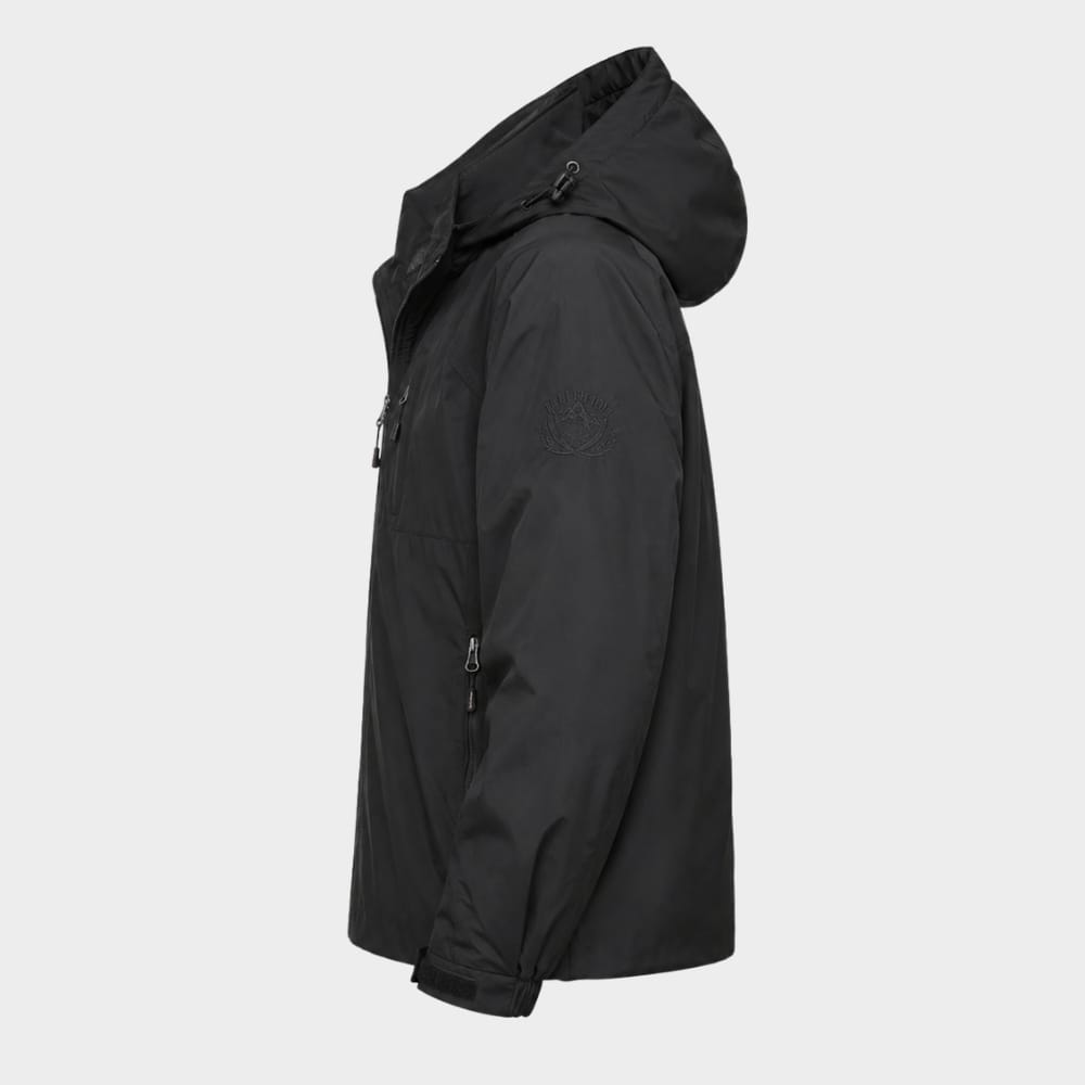 Hiking Camping mens lightweight waterproof hooded windbreaker jacket