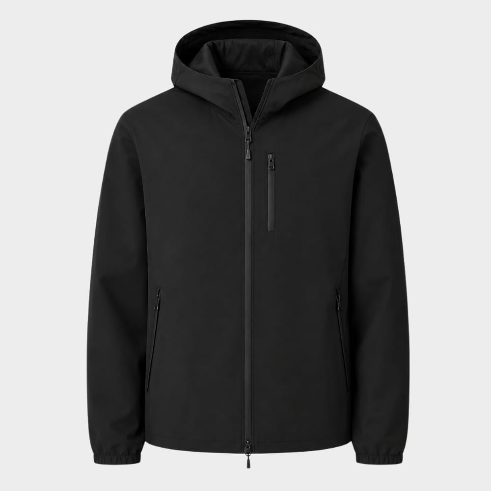 Hiking Camping mens lightweight waterproof softshell hooded jacket