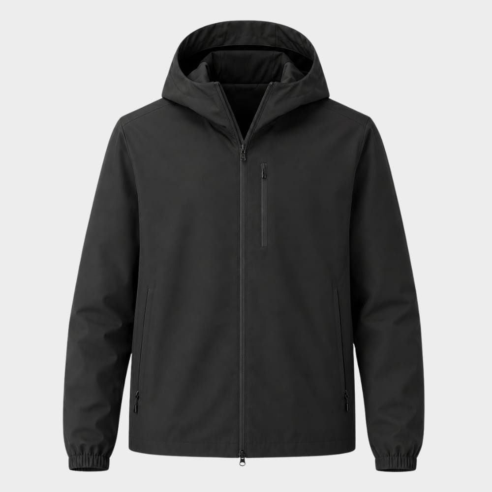 Hiking Camping mens lightweight waterproof softshell hooded jacket