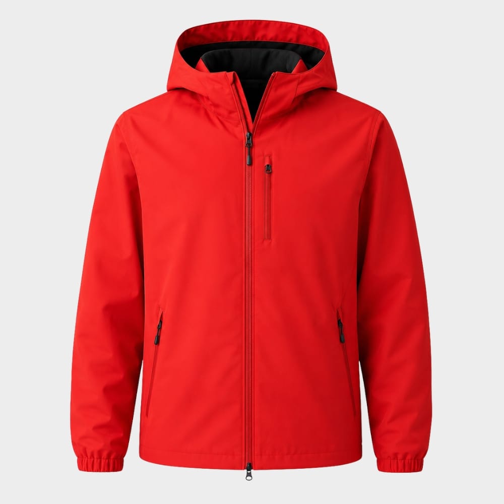 Hiking Camping mens lightweight waterproof softshell hooded jacket